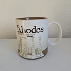Starbucks Coffee Mug Rhodes Greece Icon Collector Series 16 oz 2018‎ Edition